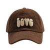 Corduroy Baseball Cap Retro Casual Versatile Wide Brim Cap Women'S Autumn And Winter Plush Mark Face Small Hat