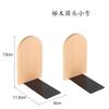 Solid Wood Bookend Desk Organization Bear-Shaped Wooden Book Holder Thickened Design Beech Walnut Options