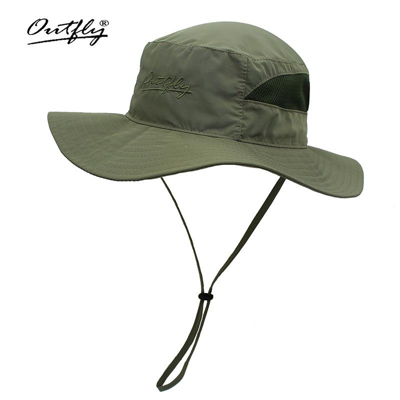 Outdoor sun protection bucket hat spring and summer thin big brim sun hat quick drying mountaineering fishing sun protection hat large size