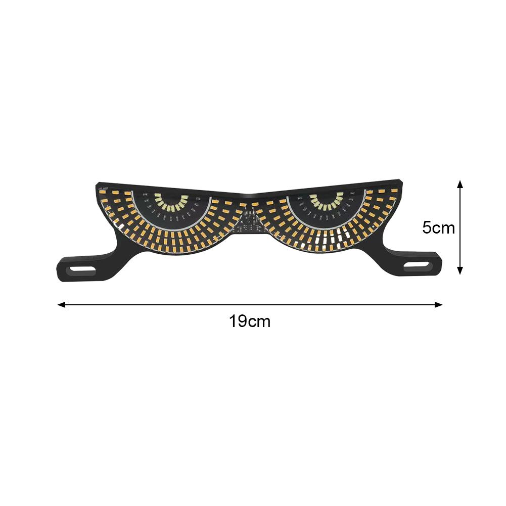 1set Motorcycle LED License Plate Decorative Lights Snake Eye Rear Tail Light Strobe Flashing Electric Motorcycle Modified