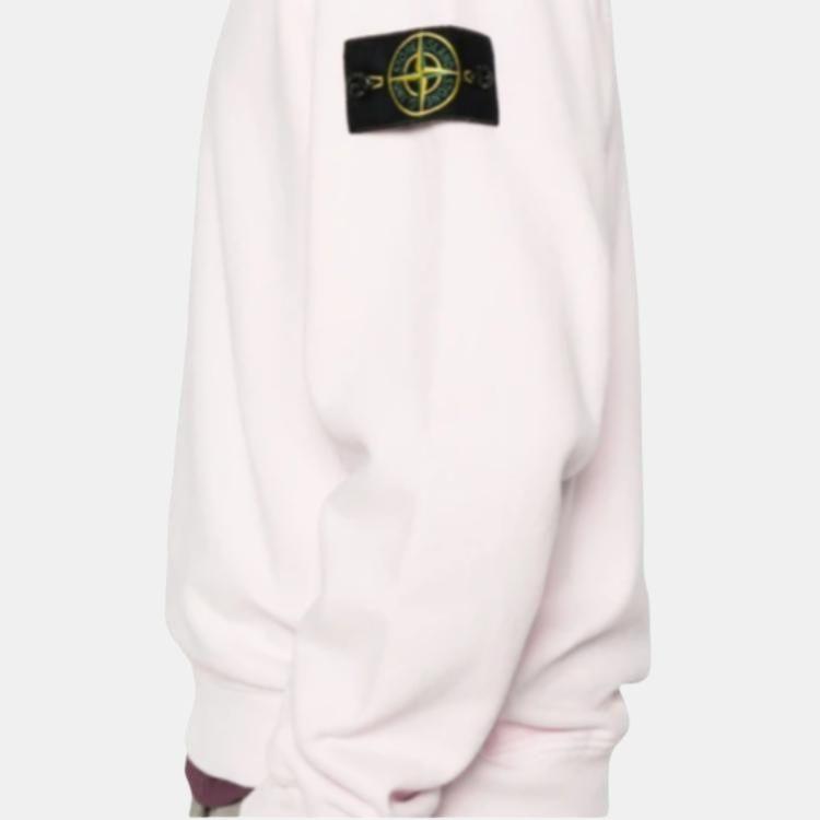 Stone Island Classic Solid Color Brushed Fleece Cotton Crewneck Sweatshirt Unisex Sweatshirt K2S156100028S0A20-V0080