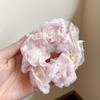 Korean Style Spring/Summer Floral Intestine Hair Scrunchie for Women – Elegant Ponytail Tie and Mori Girl Accessory.