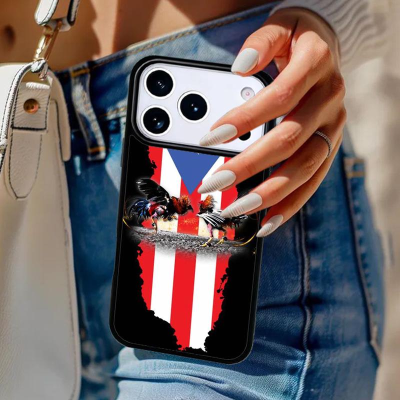 

Puerto Rican Flag Phone Case For iPhone 17 Air 14 15 13 12 Max Cover For Apple 16e 11 Pro Max Plus Coque iPhone 17Air