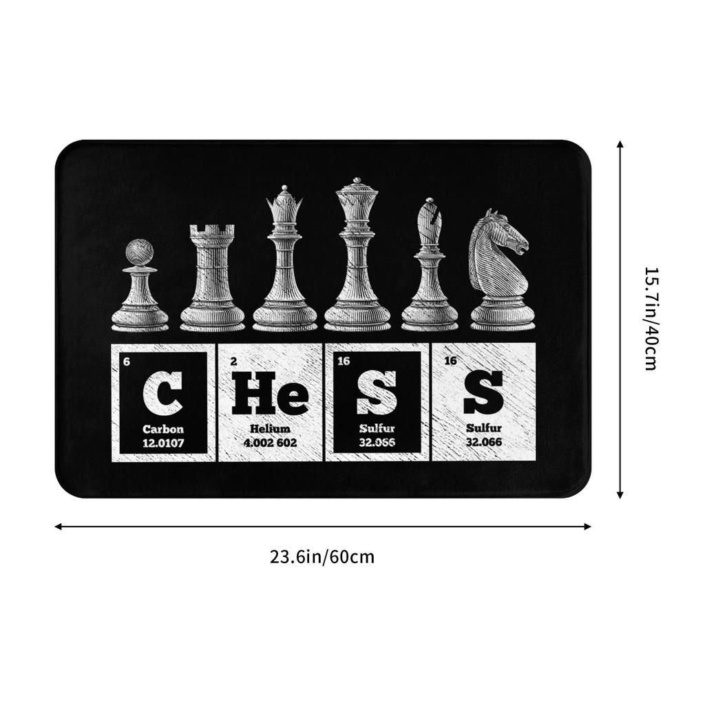 Funny Chess Player Game Board Doormat Anti-Slip Entrance Kitchen Bath Door Floor MatsBedroom Balcony Rug Carpet Footpad