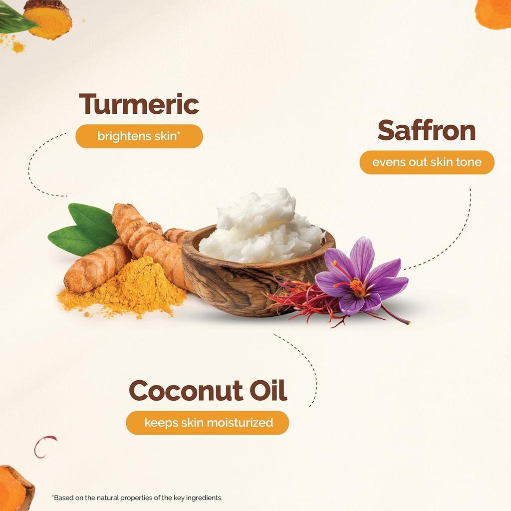 Mamaearth Ubtan Facial Kit For Glowing Skin 6-Step Home Facial With Turmeric & Saffron 60g Pack Of 1 For All Skin Types