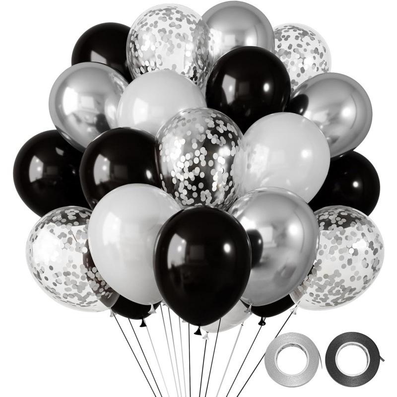 30 Stück Pailletten-Metall-Latex-Ballon-Set Dekoration Anordnung für Geburtstagsfeier