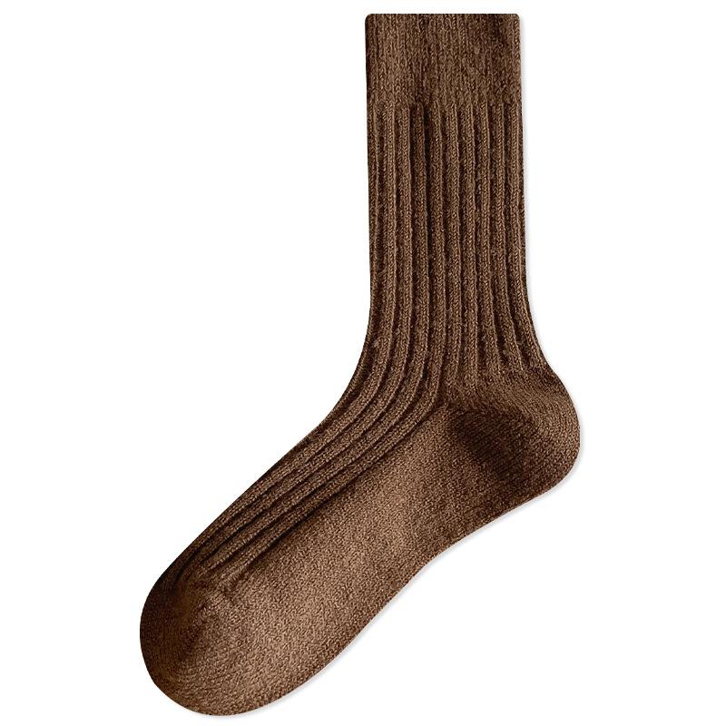 

Thick and Warm Socks for Women in Autumn and Winter. Pair with Birken Shoes and Mid-calf Socks 1 pair кавовий