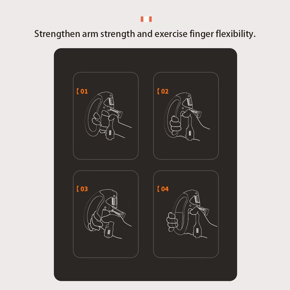 LCD Display Hand Grip Strengthener Arm Muscle Strength Trainer Hand Grip Strength Training