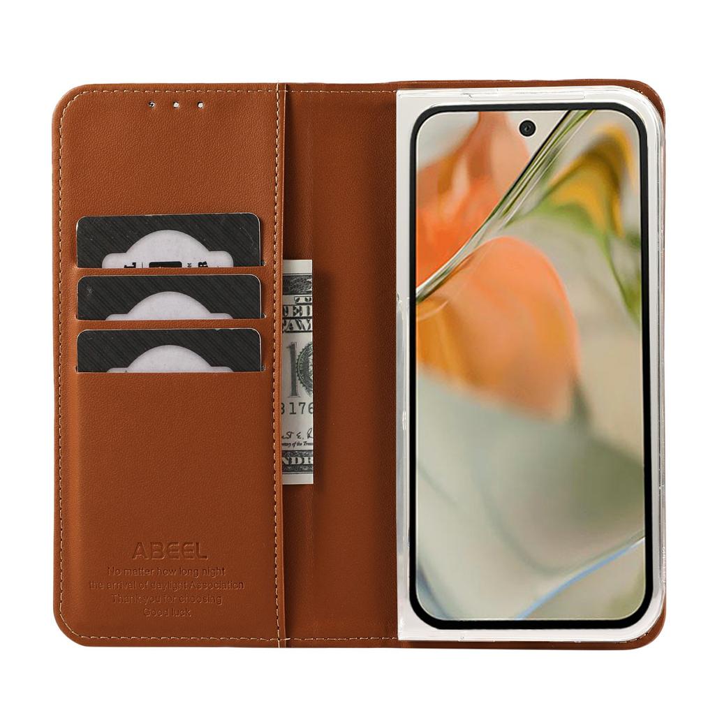ABEEL For Google Pixel 10 Pro Fold Phone Case RFID Blocking Leather Flip Cover