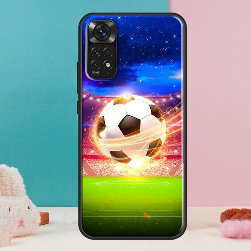 Football Soccer Ball Case For Xiaomi Redmi Note 12 11 10 9 8 Pro 9S 10S 11S 12S Redmi 12C 9A 9C 10A 10C Coque