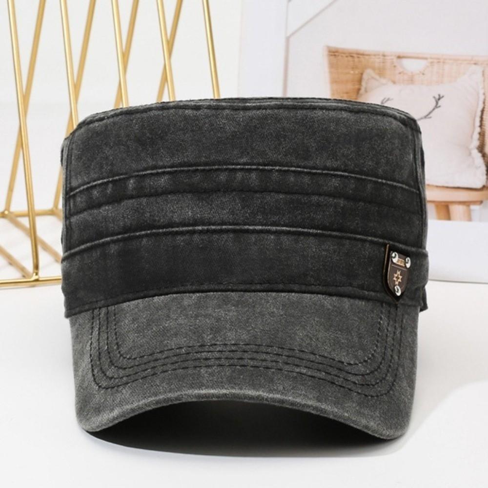 Fashion Anti-UV Fishing Hat Polyester Casual Baseball Cap Outdoor Sunscreen Retro Peaked Cap Spring Summer