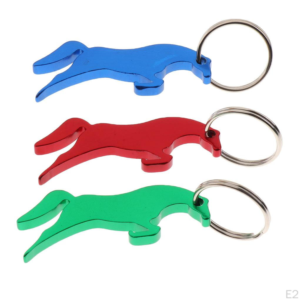 Alloy Race Horse Model Bottle Opener Keychain Bag Pendant Novelty Gift