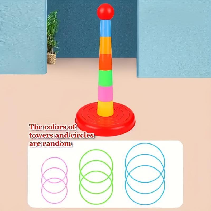 Fun Learning Tower - Interactive Parent Child Puzzle Games, Indoor/Outdoor Ring Throwing Games, Children'S Cognitive Development