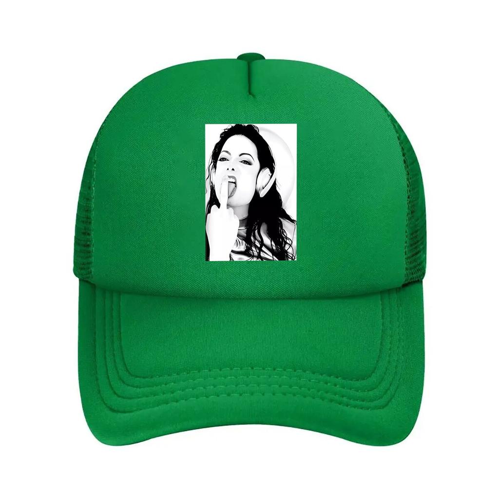 “Mystery Woman Portrait, Minimalist Art” Mesh Baseball Cap