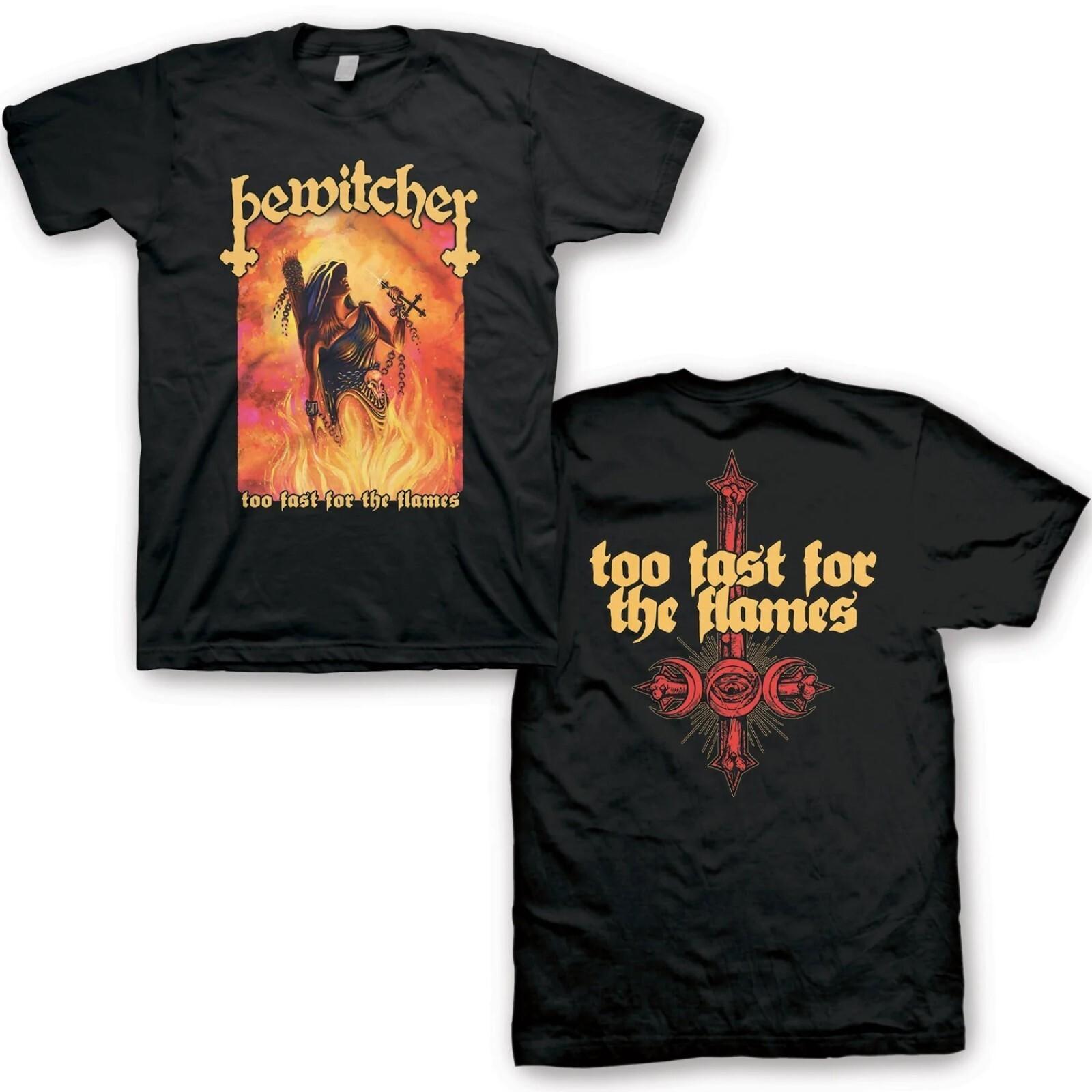 BEWITCHER cd cvr TOO FAST FOR FLAMES Official SHIRT XL New under witching cross M