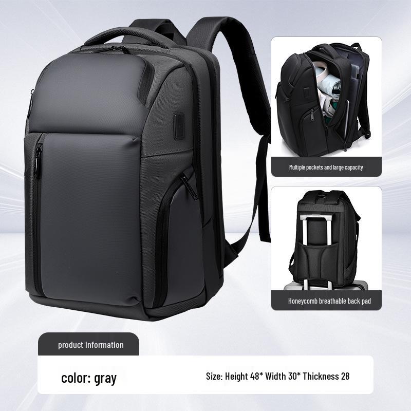 Wasserdichter Unisex-Rucksack mit hoher Kapazität: Trendiger Reise- & Schulrucksack mit Laptopfach
