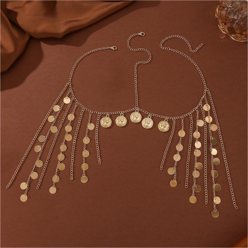 Fashionable Head Chain Fringe Hair Jewelry Adjustable Comfortable Headpiece For Dance Festival Event