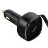Ładowarka Samochodowa Baseus Enjoyment Z Kablami Usb-C + Lightning 3A, 30W (Czarna)