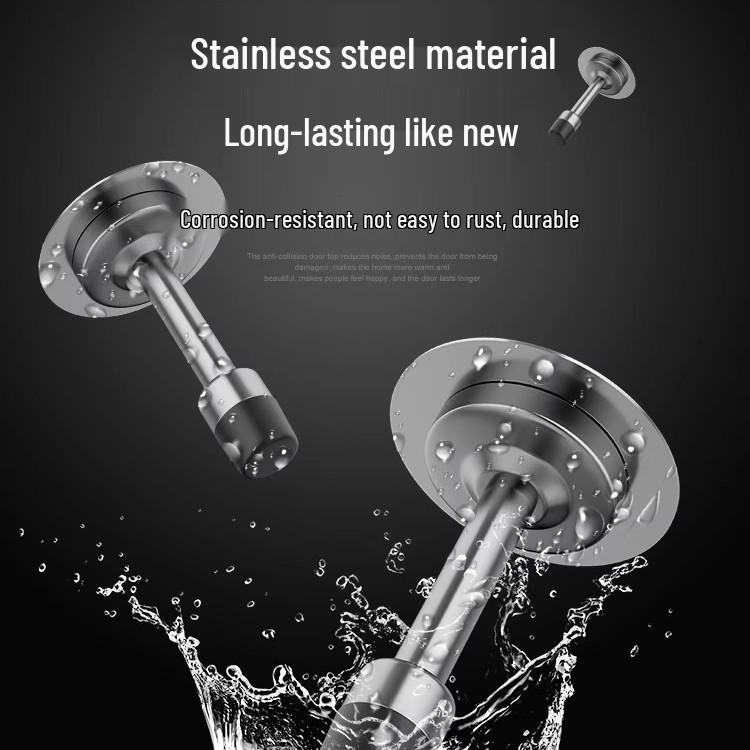 Anti-Collision Door Stopper: Punch-Free Extended Magnet for Top or Back of Toilet or Entrance Doors