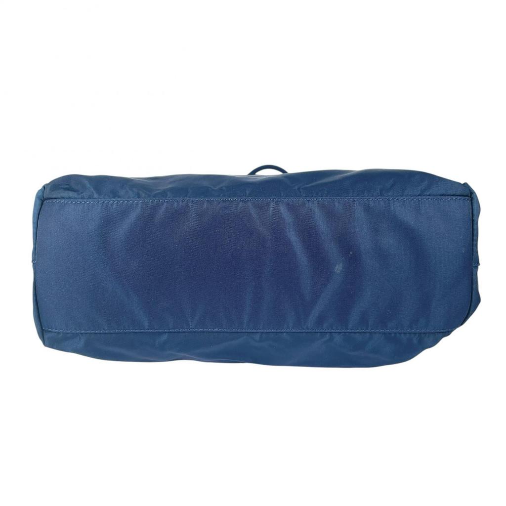 PRADA Triangular logo Shoulder Bag blue Women used