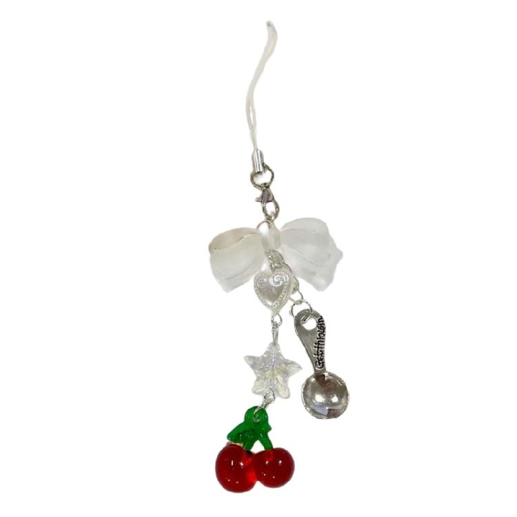 Универсальное использование Четырехлистный клевер Телефонная цепочка Многоцелевой Телефон Талисман удачи Брелок для ключей и кошельков Аксессуар 1