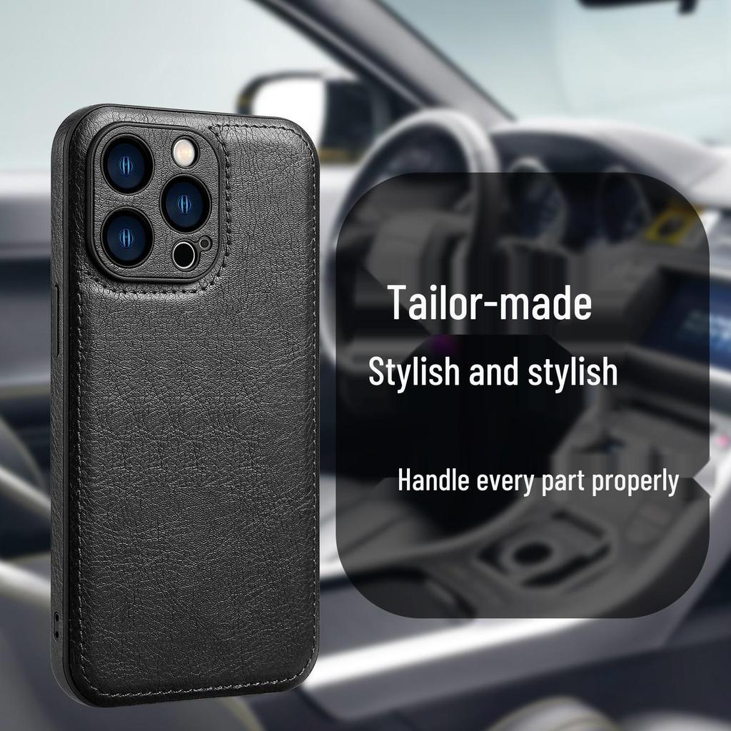 Premium Leather iPhone 17 Pro Max Drop-Proof Case