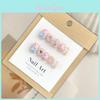 Handmade Cute Cartoon Nail Stickers For Women Removable And Reusable Fake Nails