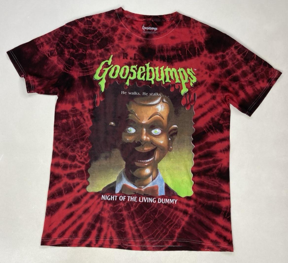 Goosebumps Night Of The Living Dummy Graphic T-shirt Men Medium Red Tie Dye XXL