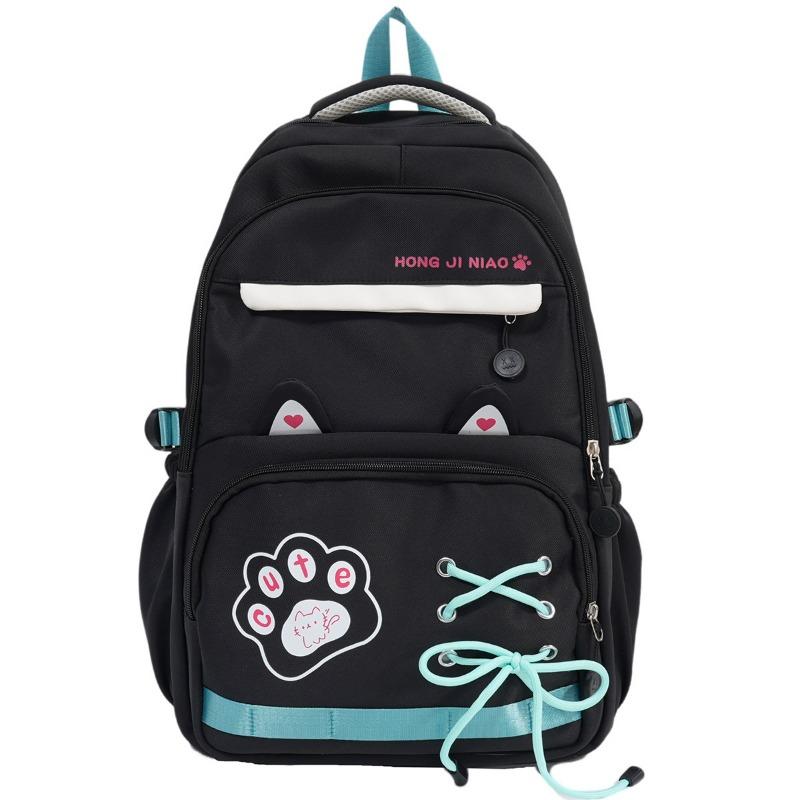 The new schoolbag is high-value, fresh and sweet, and the backpack is light for junior high school students to travel and large-capacity backpack.