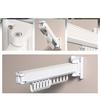 KWQKEM Indoor Drying, Foldable Wall-Mounted Clothes Drying Rack, Laundry Drying Rack, Three-Tier, Windproof Aluminum, Extendable, Concealed Clothes Dr