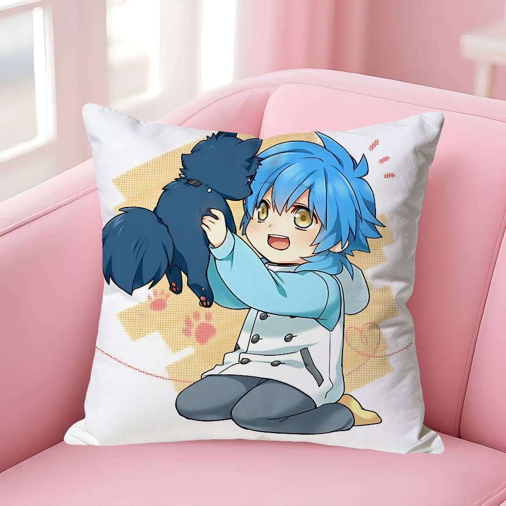 Chibi Aoba SSeragaki Kissenbezüge für Schlafzimmer Wohnzimmer Sofa Heimdeko Polyester Kissenbezug mit Reißverschluss