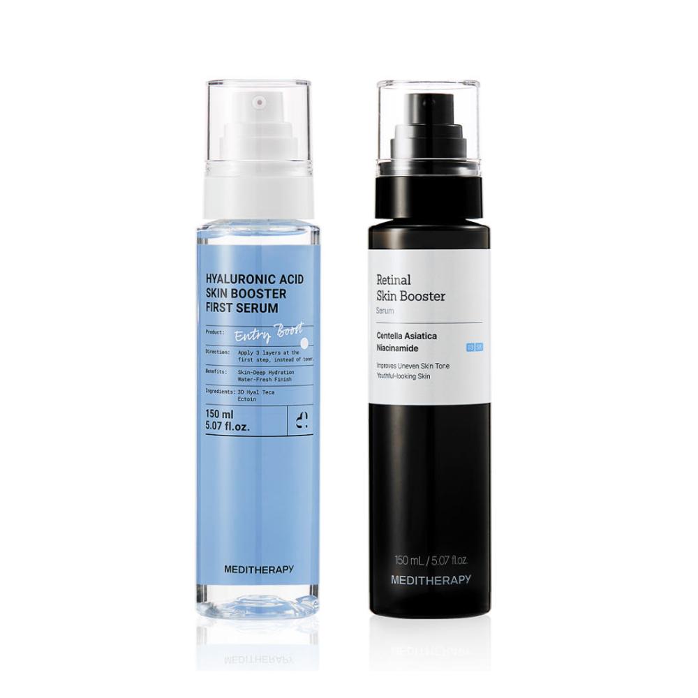 MEDITHERAPY Hyaluronic Acid Serum 150ml + Retinal Serum 150ml Set