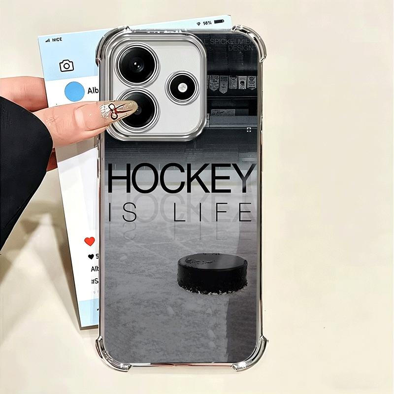 

Спортивный чехол для телефона с покрытием Хоккейная площадка Для Xiaomi Poco X5 X6 X7 X8 Pro Max F8 Ultra F7 M8 M7 M5S Redmi 15C 15 14C 13C 13 X3 12 Xiaomi Poco F7 Pro