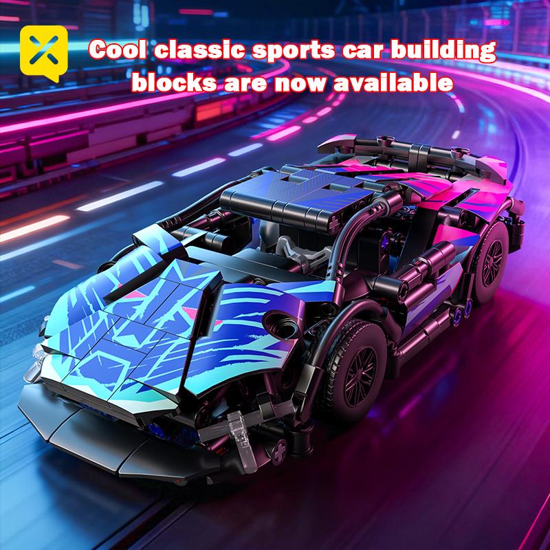 ToylinX 321PCS MOC Technic Supercars Building Blocks City Speed Super Racing Model Bricks High-Tech Toys Gift for Boys Kid Adult