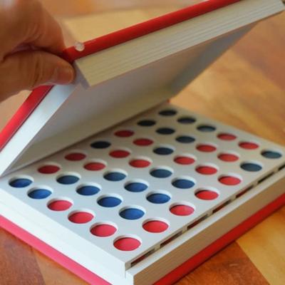 Yousheng Playbook Board Game 3D Printed Book Board Game Decorative Bookshelf Strategy Game for Family Party Travel