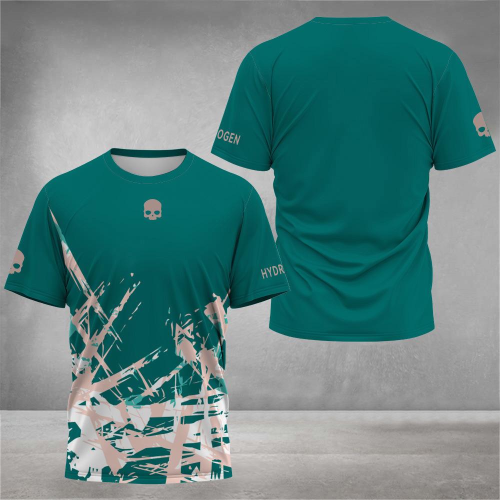 Men Fashion Short Sleeve 3d Print T Shirt Round Neck Summer Plus Size Tees