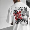 Oversized Mens Tshirt Demon Slayer Anime Print Summer Trendy Women Short Sleeve Graphic Tee Streetwear Casual Tops Y2k Clothes