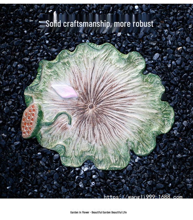 Lotus Leaf Stepping Stones for Outdoor Garden Decor