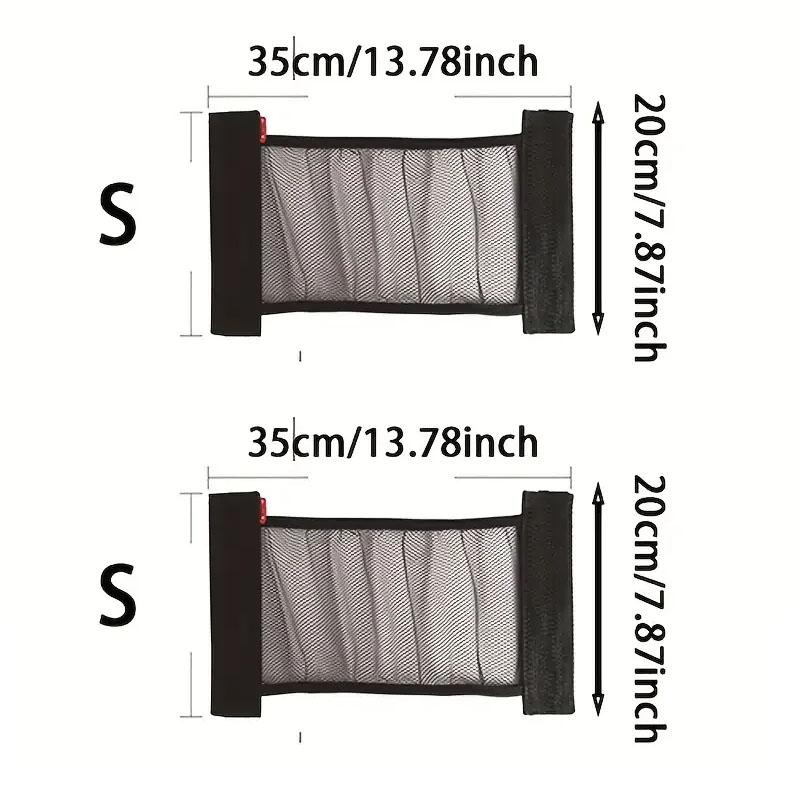 Car Back Rear Seat Storage Net Elastic String Net Universal Mesh Storage Bag Magic Sticker Auto Car Trunk Organizer Accessories