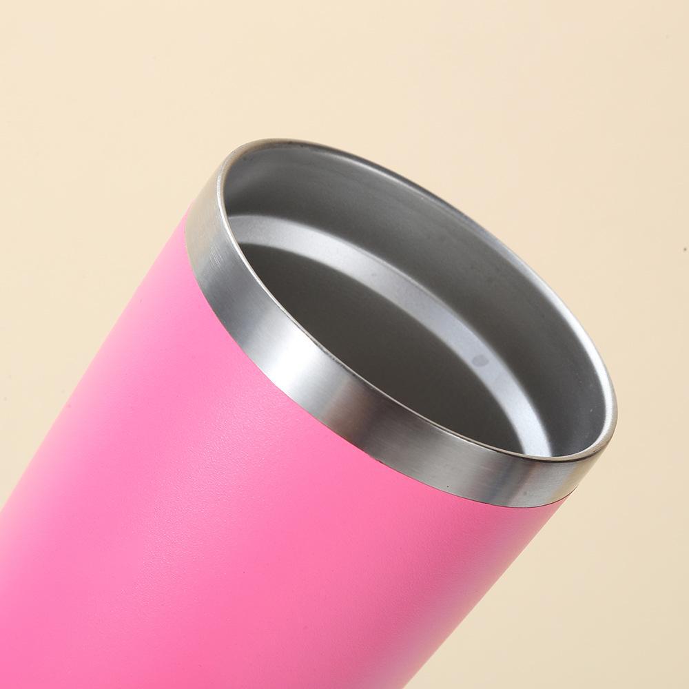 20oz Double-Layer Stainless Steel Thermos Cup – Cold-keeping Spray Finish for Cars & Beer