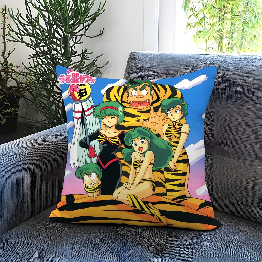 Funda de Cojín Urusei Yatsura Cómoda Reversible Ideal para Coche Sofá Dormitorio y Más