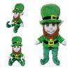 Patricks Day Plush Doll With Green Hat Soft Toy For Holiday Decor And Gift