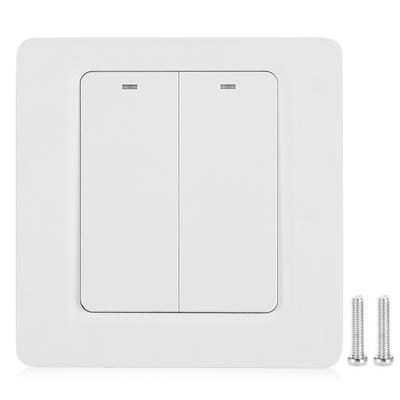 Panneau d'interrupteur mural bidirectionnel compatible avec Alexa et Google Voice Control pour Tuya Zigbee