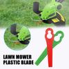 100Pcs Plastic Cutter Blades For Electric Cordless Grass Trimmer Strimmer Blades Garden Lawn Mower Replacement Tool