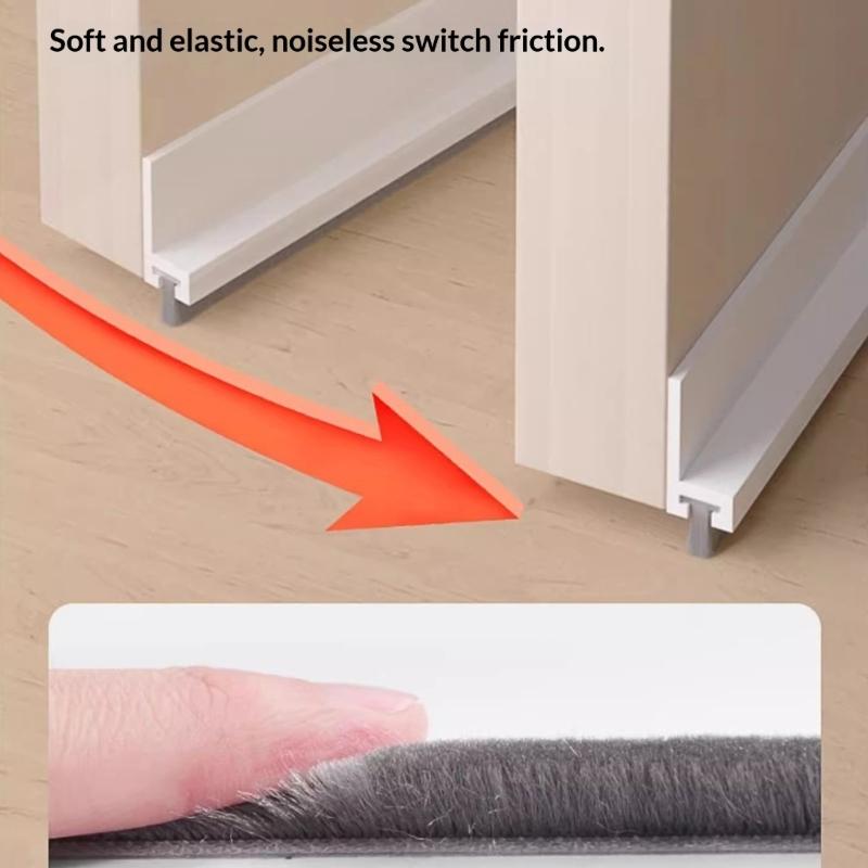 Strong Flexible TPE Material Door Bottom Seal Resistant To Wear & Tear 30/52mm for Long Service Quiet Home Environment