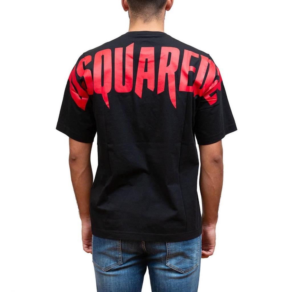 DSquared2 Mens Horror Text Logo T-Shirt