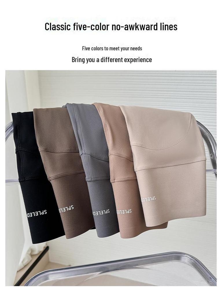 Lulu Women's High Waist Shark Yoga Shorts - Thin, Summer Sports Cycling Pants