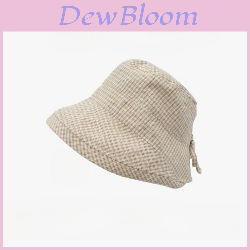 Grid Bucket Hat With Lightweight Material And Sunshade For Travel