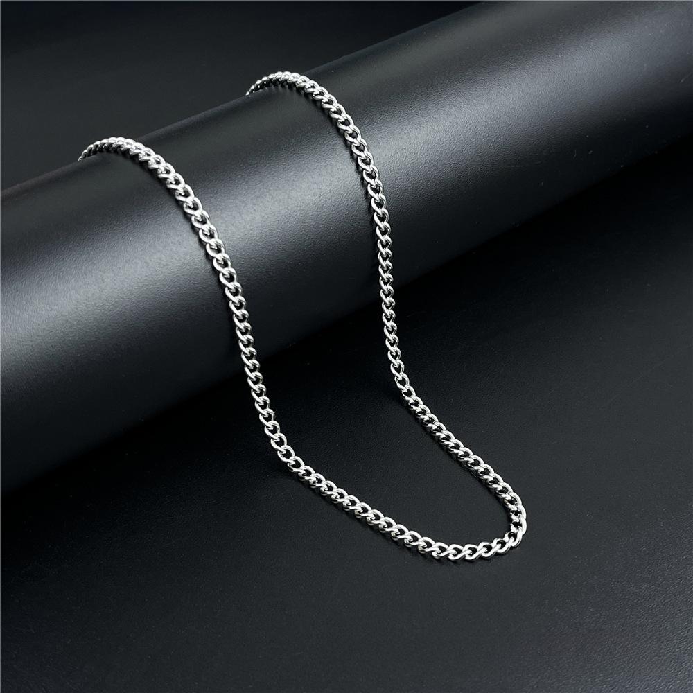 

Трансграничное ожерелье-цепочка кубинского плетения «Змея» из титановой стали NK - Унисекс, хип-хоп и ключичный дизайн