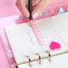 5Pcs 6 Hole Pre-Punched Binder Divider with Measuring Ruler Bendable Clear Plastic Bookmarks Ruler For Journal Notebook